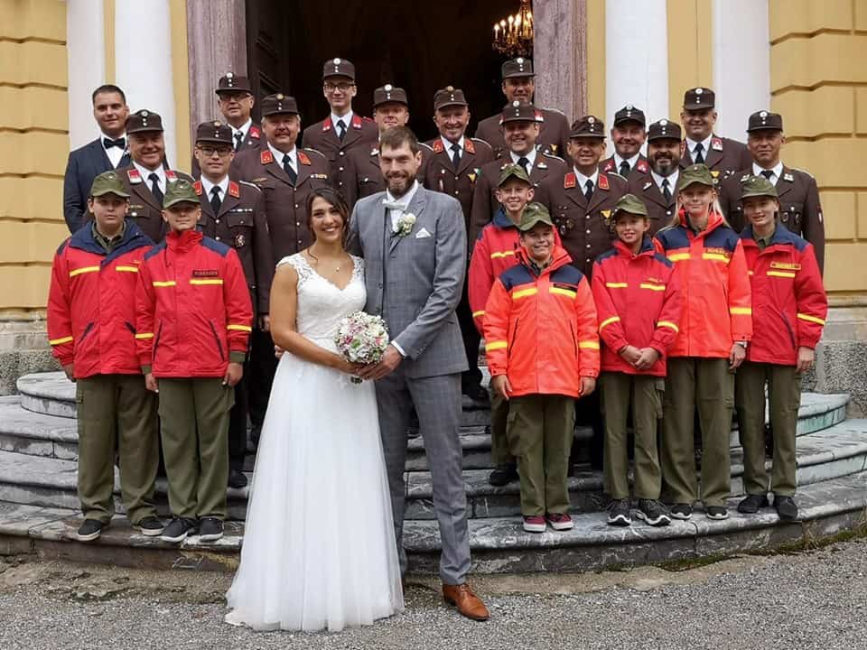 Hochzeit unseres Feuerwehrkameraden Richard Ebner Feuerwehr Friesach